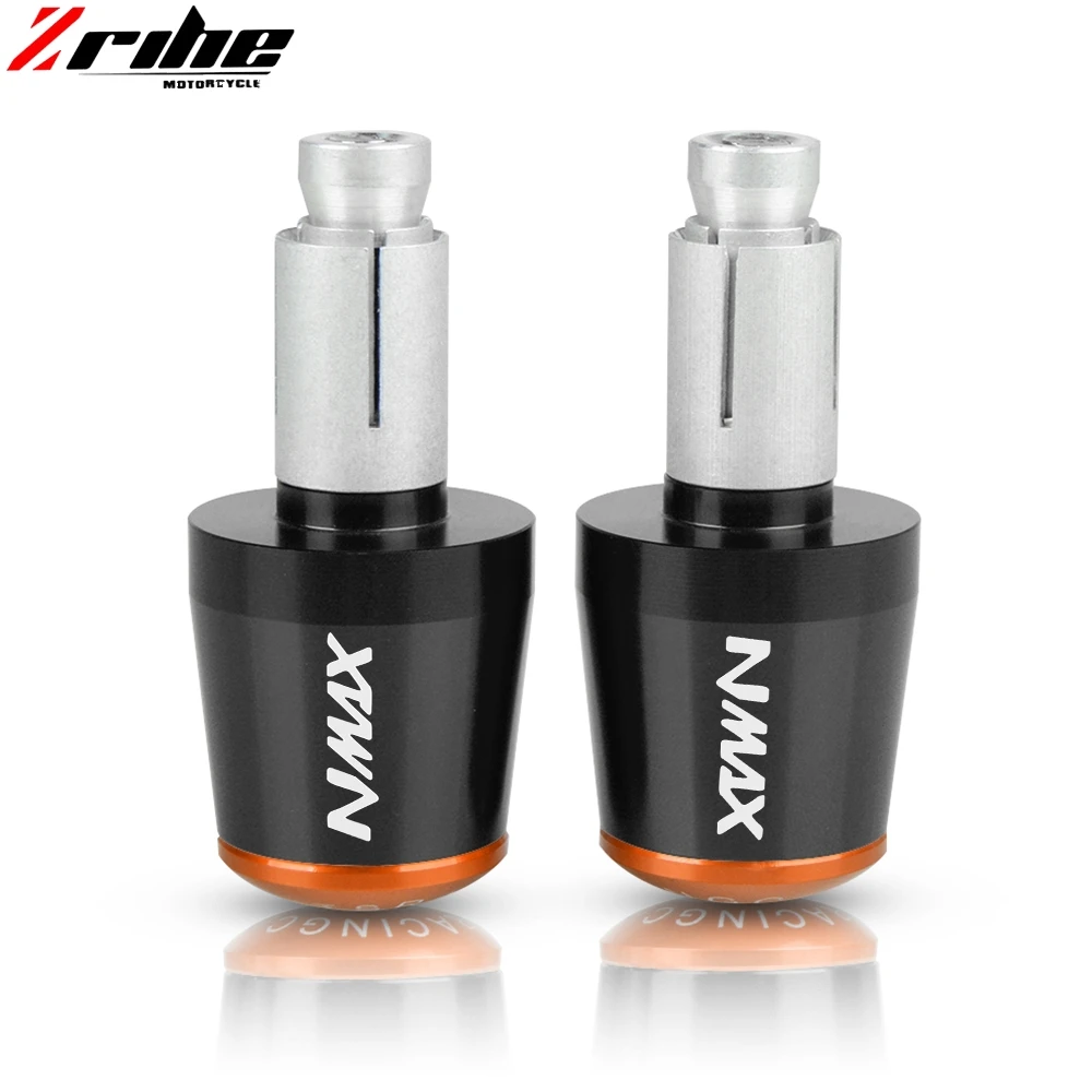 Black Orange Для YAMAHA NMAX155 NMAX 155 N-MAX 125 NMAX аксессуары для мотоциклов с ЧПУ 7/" 22 мм рукоятка для руля - Цвет: Black Orange