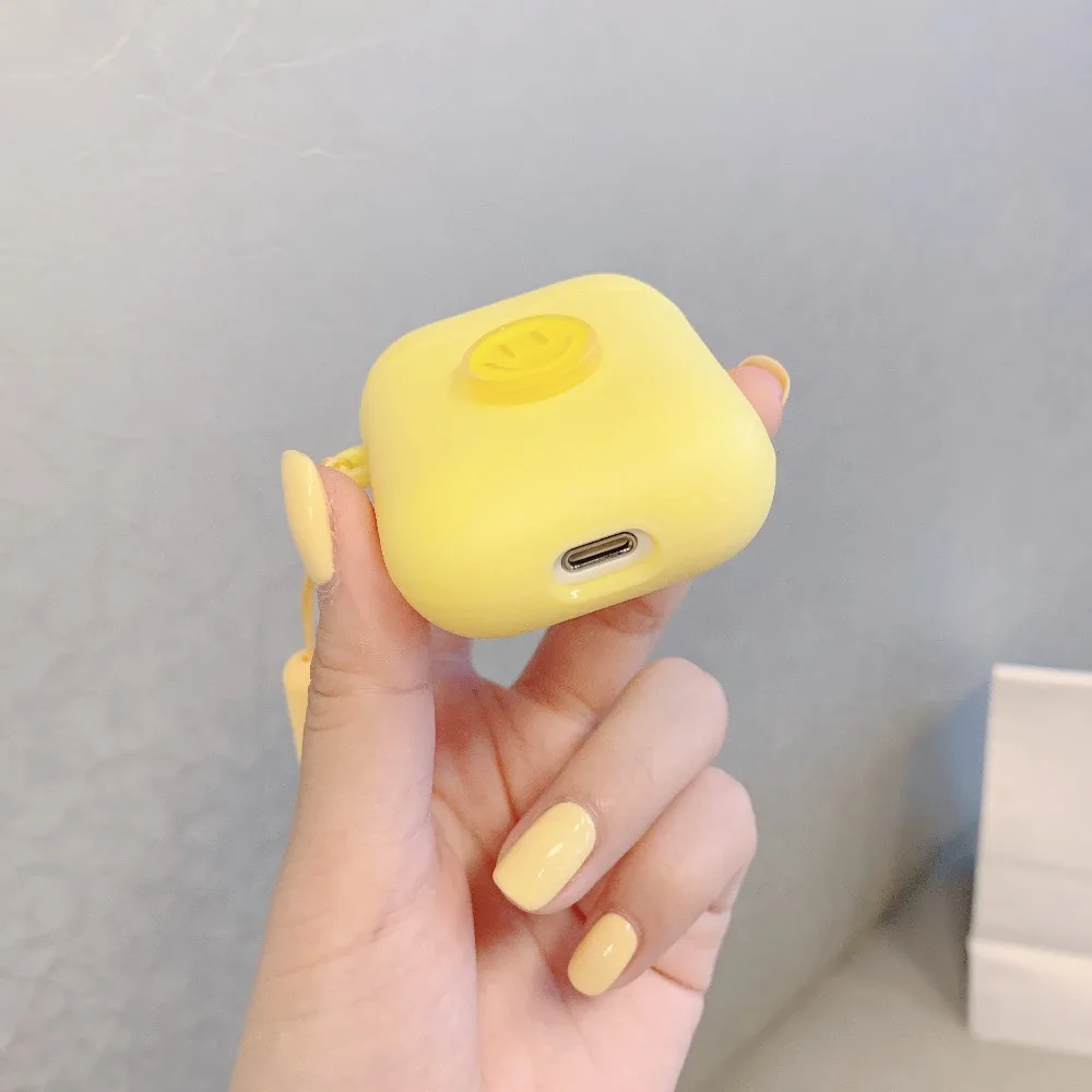 Cartoon Smile Cases For AirPods12 Bluetooth Wireless Earphone Korean Silicone Case For Airpods 2 1 Headphone Cover Charging Box (8)