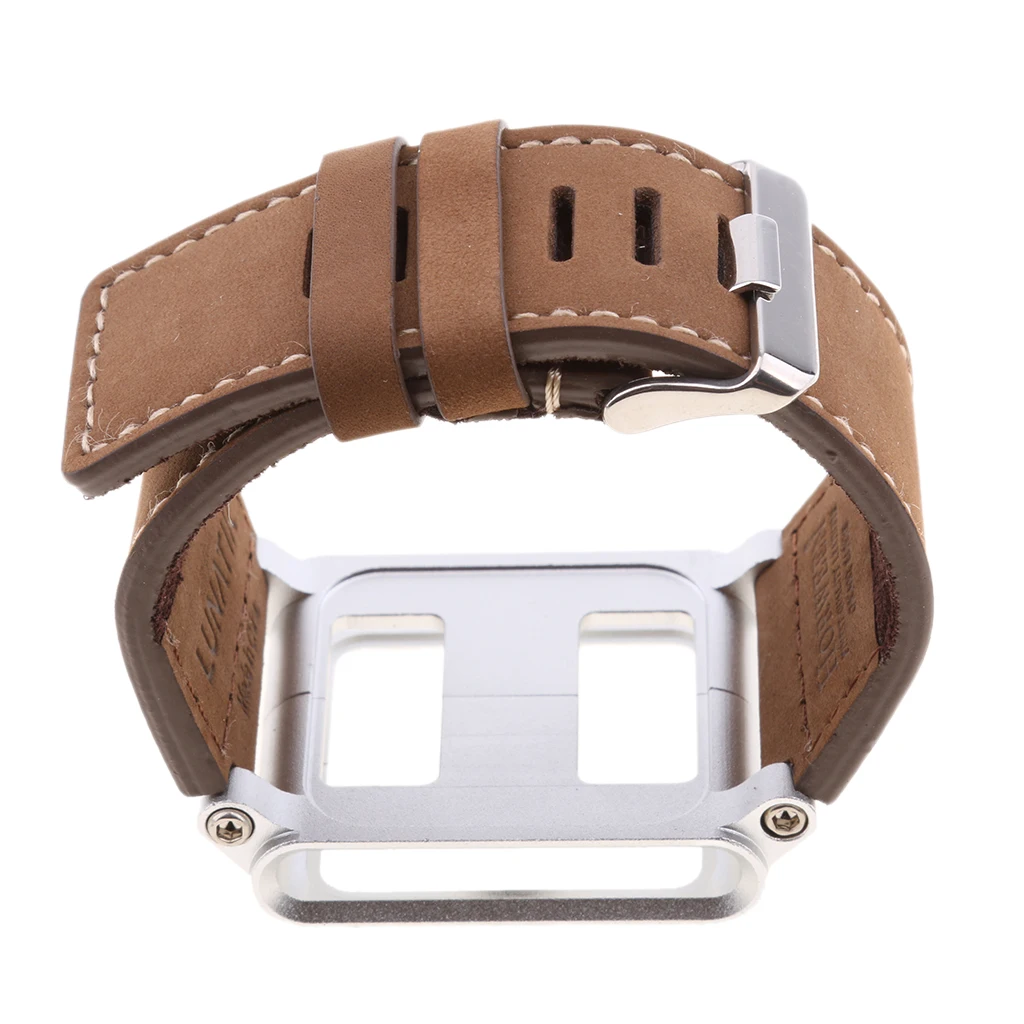 

Business Soft Leather Watch Band Replacement Wristband For iPod Nano 6th Replacement Accessor Brown for wrist circumference