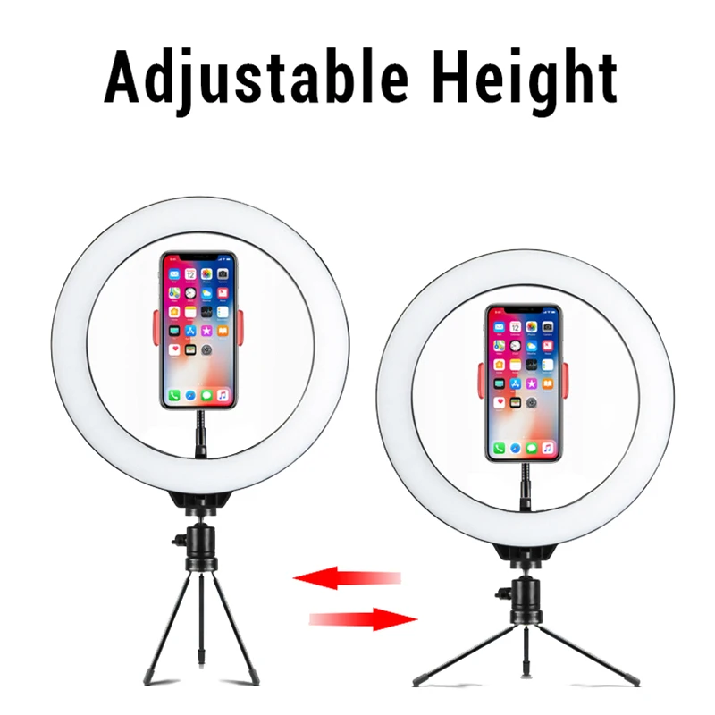 

Led Ring Light Selfie Studio USB Camera Light Photography Dimmable Video Lampe With Stand Tripod For Youtube Tik Tok Maquiagem