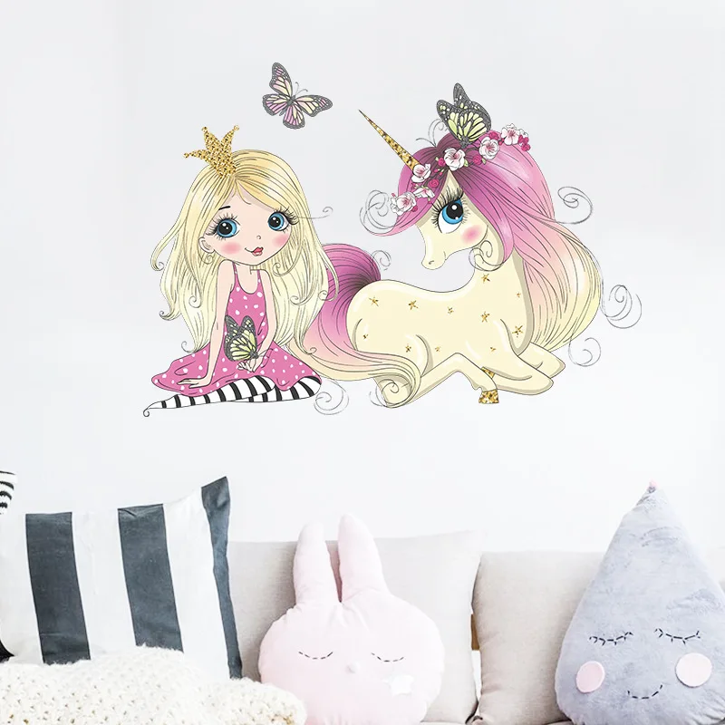 Children's Wall Stickers Unicorn Room Decoration Unicorn Wall