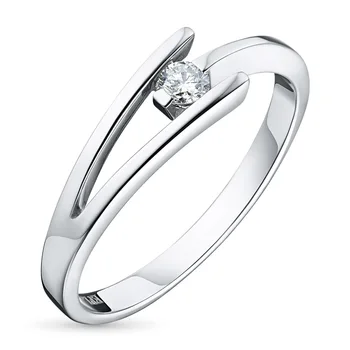 

White gold ring with a diamond e0901kts01158900