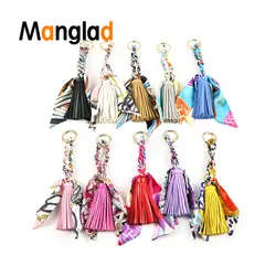 Manglad кисточки из ПУ искусственной кожи Женская Очаровательная подвеска для сумок креативная сумка для ключей орнамент ручки сумки ленты