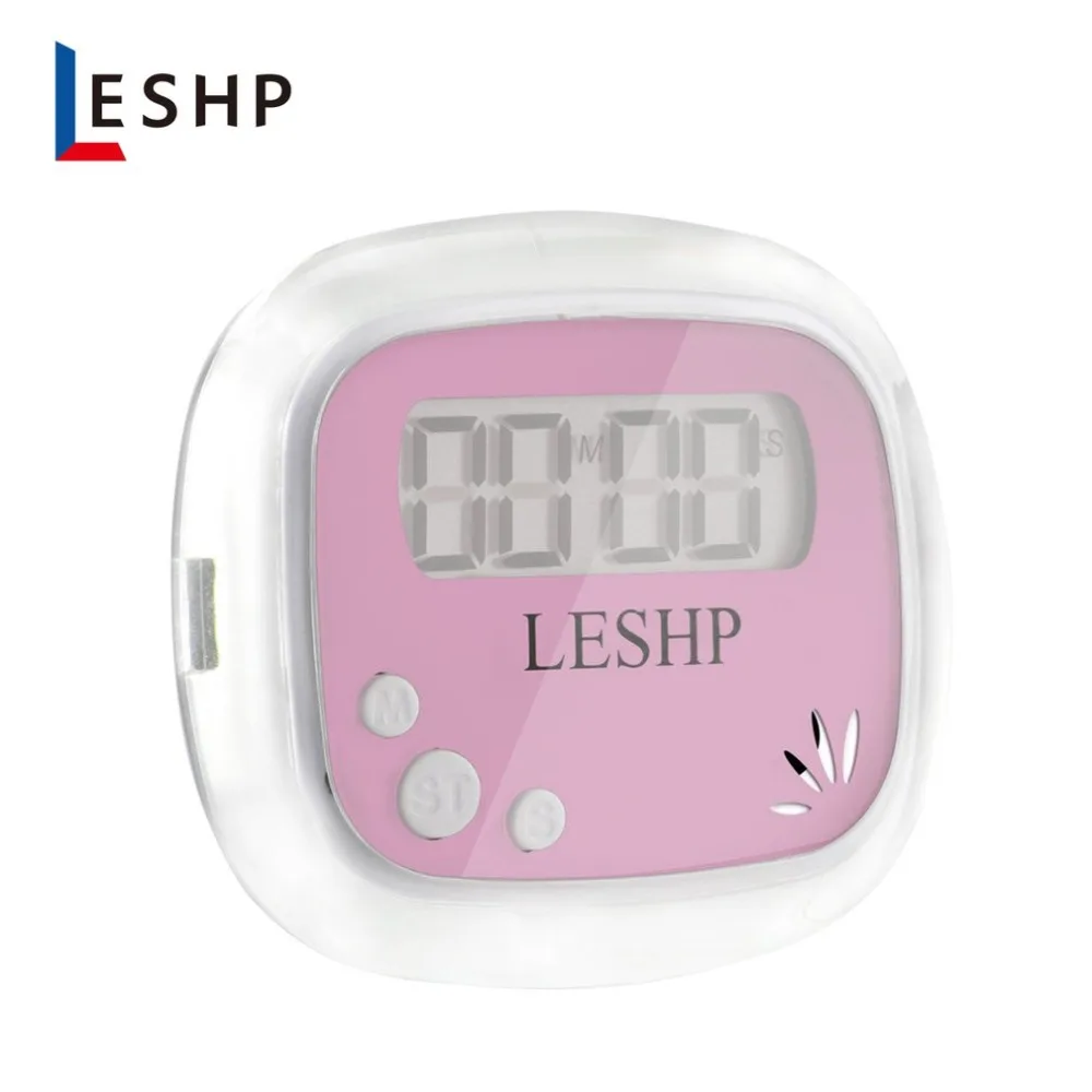 LESHP портативный мини ABS lcd 4 цифры дисплей цифровой магнитный задний кухонный таймер обратного отсчета, таймер с запоминающим таймером