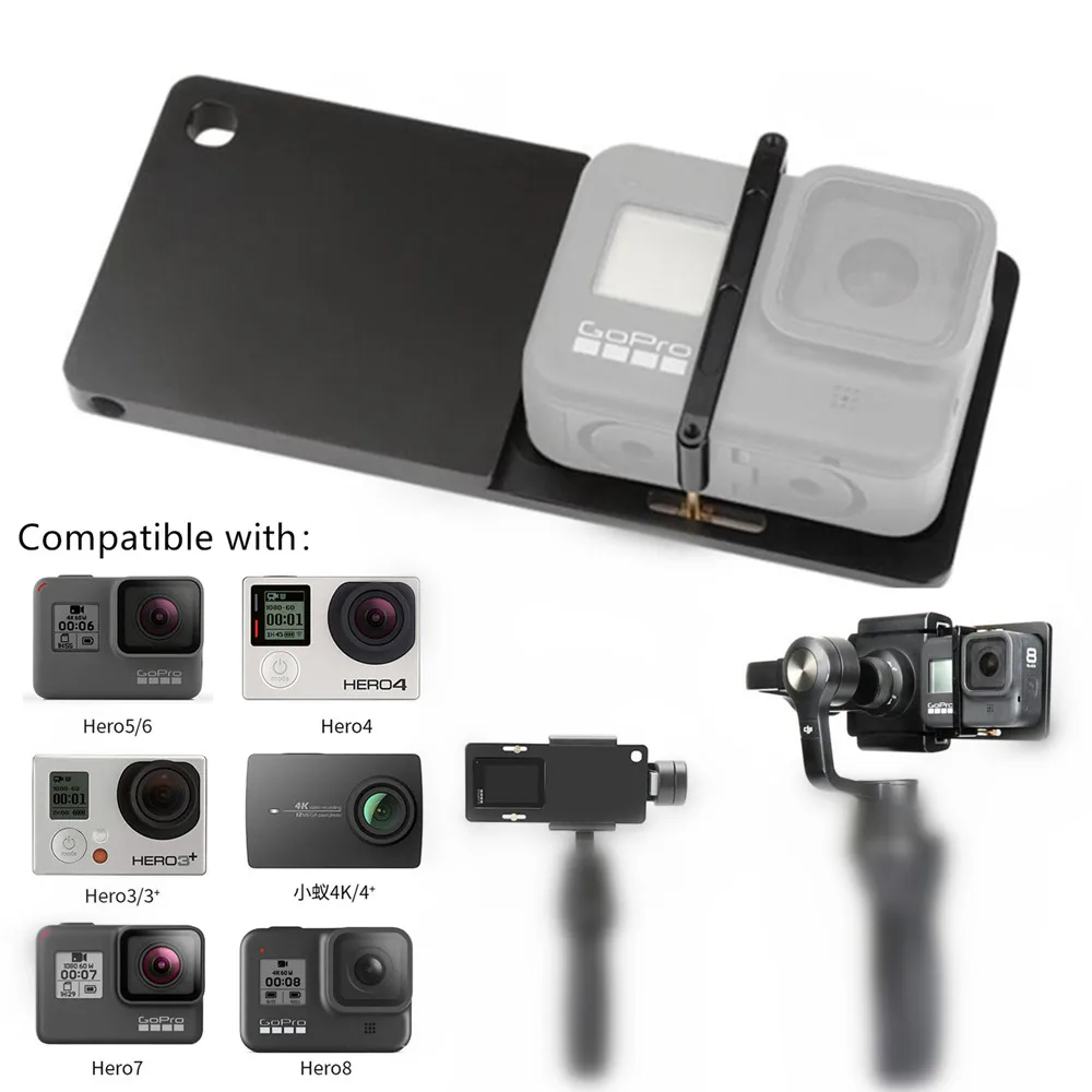 

Handheld Gimbal Adapter Switch Mount Plate for GoPro Hero 8 Hero 7 6 5 black Camera for DJI Osmo Feiyu Zhiyun Smooth Q Gimbal