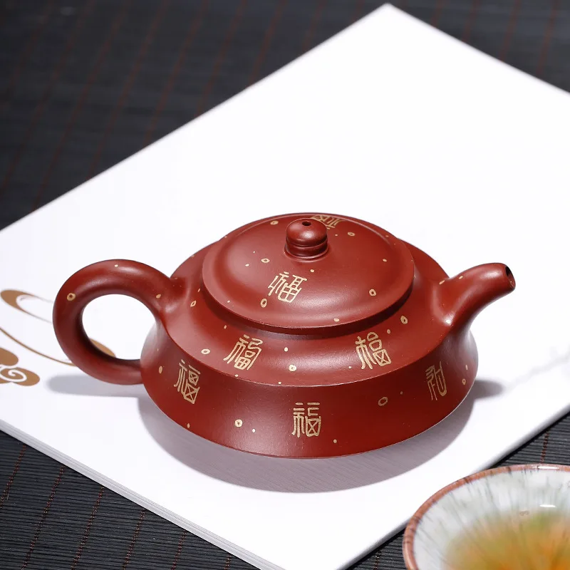 Фиолетовый глина Исин чай горшок сырой руды Dahongpao ni подлинный чайник с сертификатом