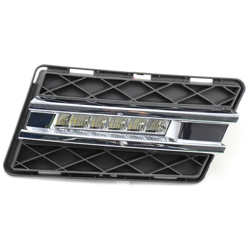 2 шт. для Benz GLK Class W204 GLK300 GLK350 GLK500 2008-2012 6000K белый светильник Светодиодный дневной ходовой светильник DRL Автомобильная противотуманная фара