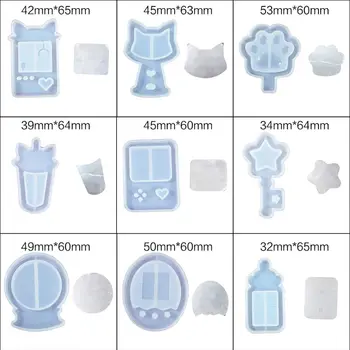 

Quicksand Mould Capsule Cat Claw Drink Cup DIY Epoxy Handmade Crystal Silicone Mold Key Chain Jewelry Making Material