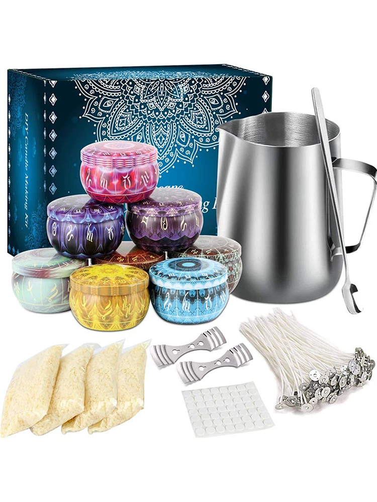 Набор сделай сам ложка для смешивания фитилей из соевого воска новинка 2020 | Дом и