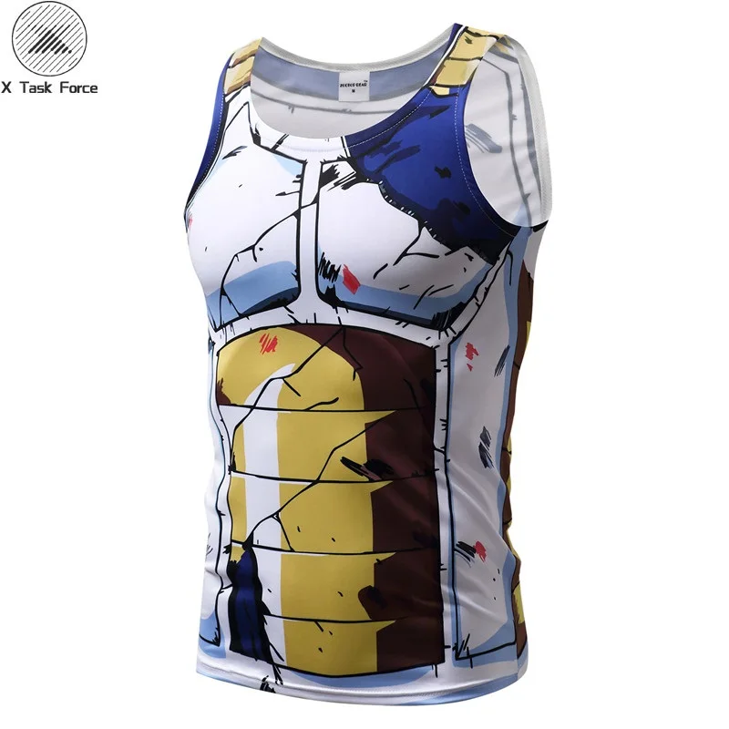 

Bodybuilding Dragon Ball Tank Tops Men Anime Tops Naruto vest Fitness Tops Tees super saiyan singlets X Task Force Drop Ship