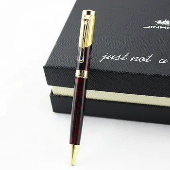 

High quality jinhao Pen metal gifts pen Office School Supplies Pens Writing Ballpoint Pens Leather pencil Bag selection