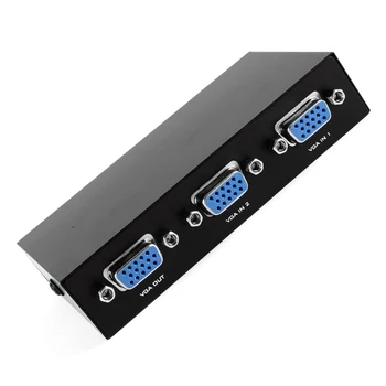 

2 in 1 Out 2 Port 15 Pin Female VGA Switch for PC TV Monitor