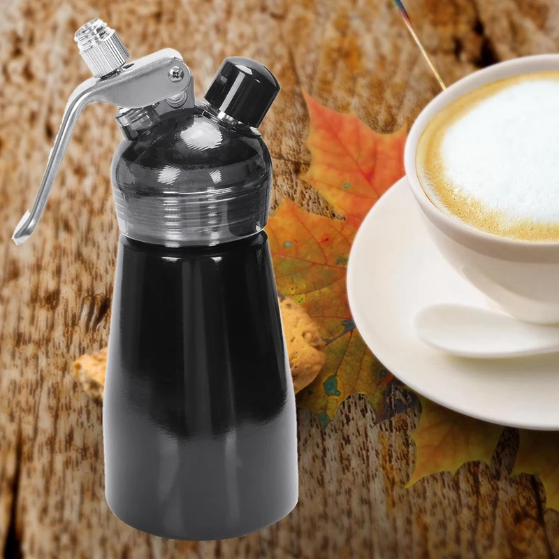 ABRA-250Ml алюминиевый диспенсер для крема, блендер для гурманов, декоративная насадка из нержавеющей стали и пластиковая Кондитерская трубка