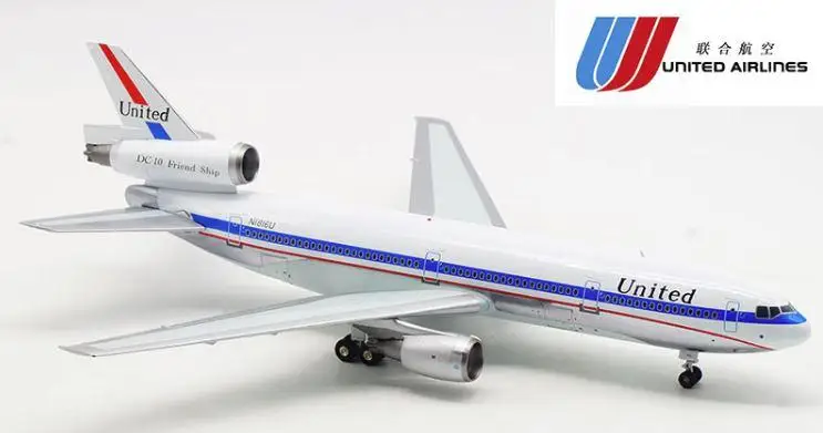 Inflight Юнайтед Макдоннелл Дуглас DC-10-10 1/200 литья под давлением модель самолета N1816U