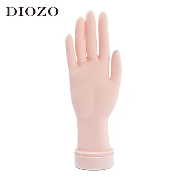 

1Pcs Nail Art Practice Model Hand Soft Plastic Flexible Hand Nail Model Fake Hands Movable Training Manicure Tools