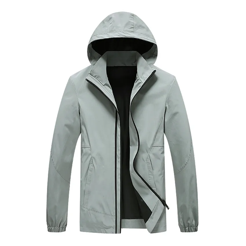 

Male Clothes Spring and Autumn2020 New Popa Hombre Juvenil Solid Color Casual Korean Version Hooded Men's Jacket Pocket 3XL