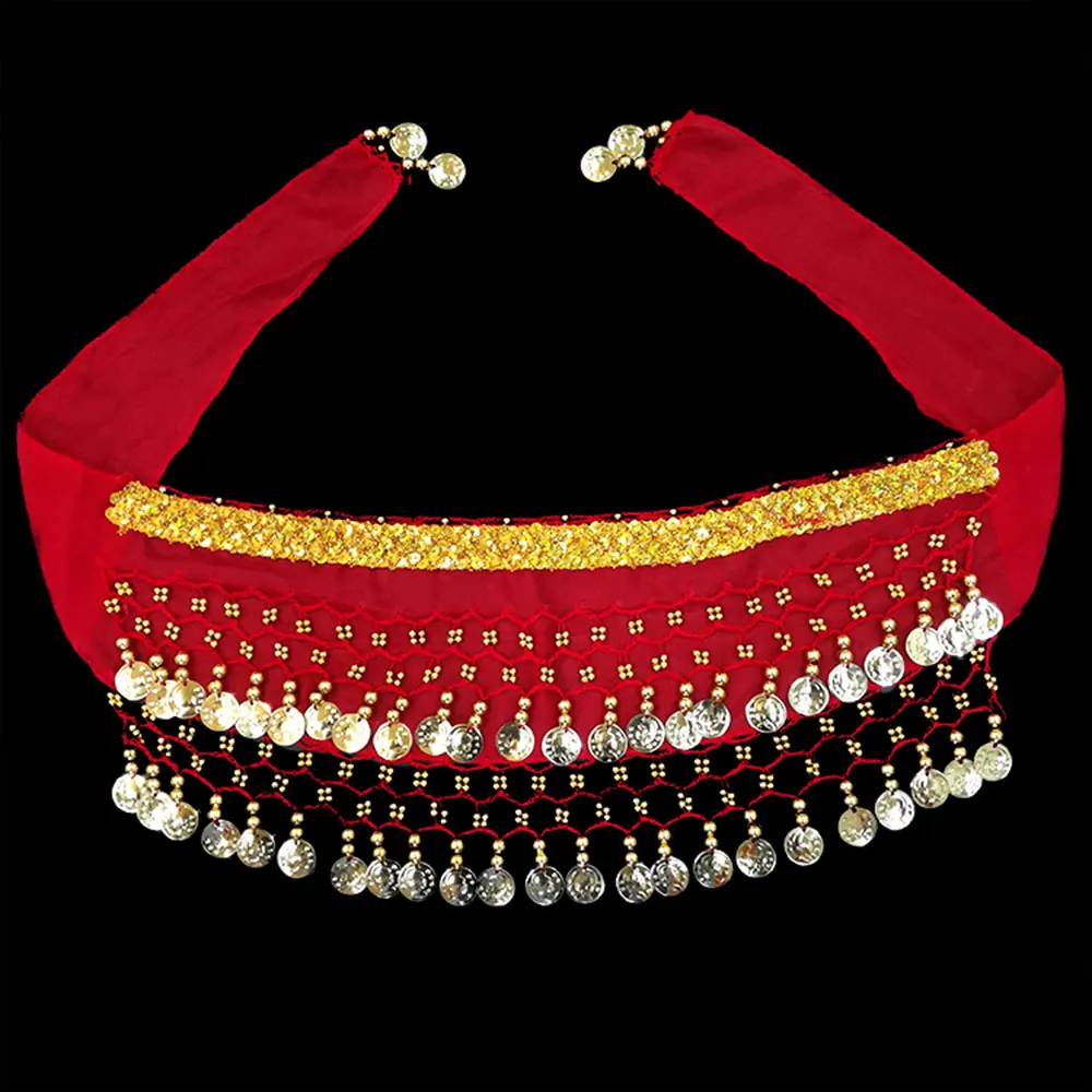 

Belly Dance Belt Hip Scarf Accessories Belly Dance Belt Kids Girls Gold Bellydance Coin Belt Bollywood Costumes Children