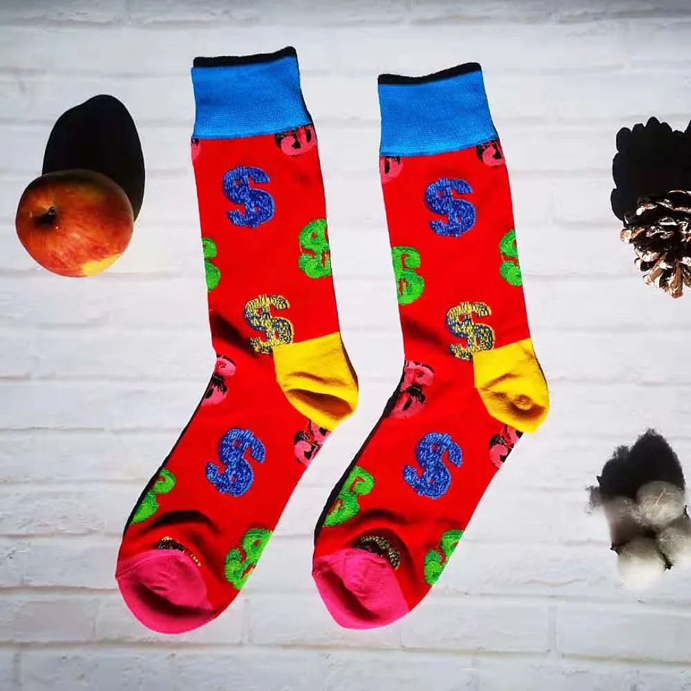 Monty Bojangles happy socks забавные носки компрессионные носки мужские носки хлопковые носки зимние носки sokken pop носки Длинные носки