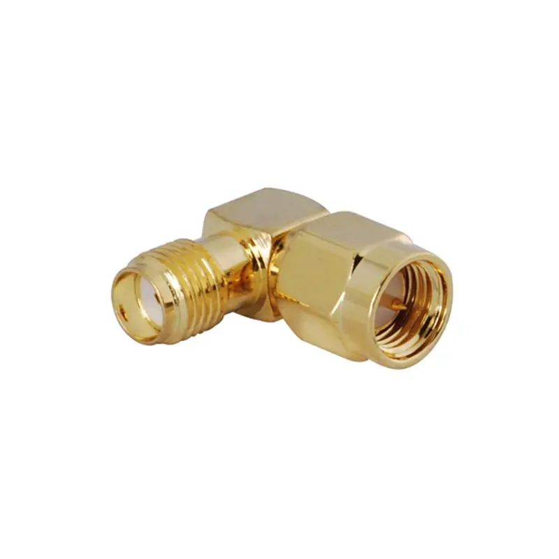 Right Angle SMA Male to Female RF Adapter for FPV Goggle and Two Way Radio