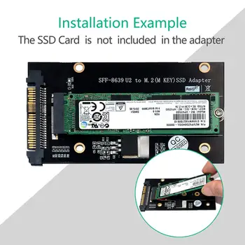 

SFF-8639 U2 to M.2 M Key NVME SSD Adapter for 2230 2242 2260 2280 M2 SSD Computer components and hardware
