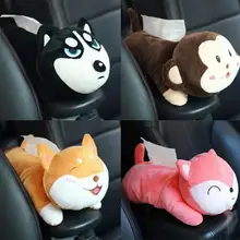 Мультяшные коробки для салфеток для домашних животных, бумажная коробка для полотенец на заднем сиденье, солнцезащитный козырек, бумажный держатель для салфеток, автомобильные аксессуары для интерьера