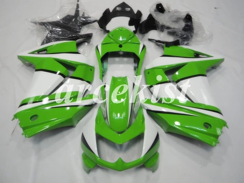 ABS Инжекционный обтекатель наборы для KAWASAKI Ninja 250 2008- ZX 250R Спорт Мотоцикл Обтекатели набор EX250 08-14 зеленый белый
