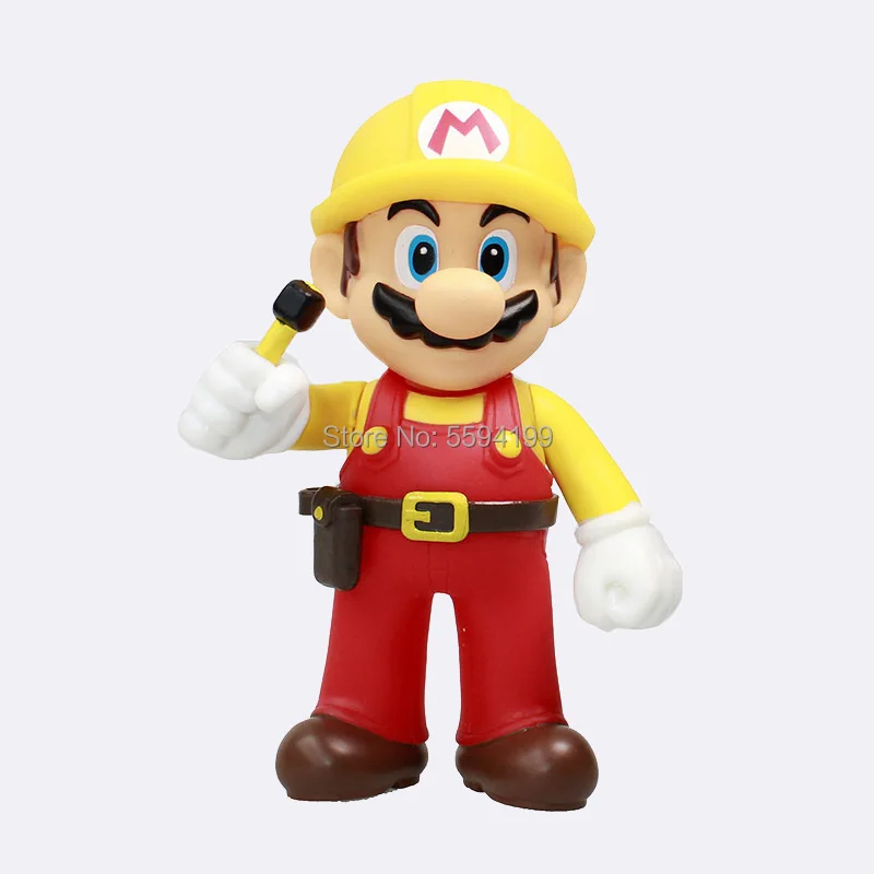 13cm Mario Bros Luigi Yoshi Koopa Yoshi Mario Maker Odyssey Mushroom Toadette DONKEY KONG PVC Action Figures Toys Model Dolls