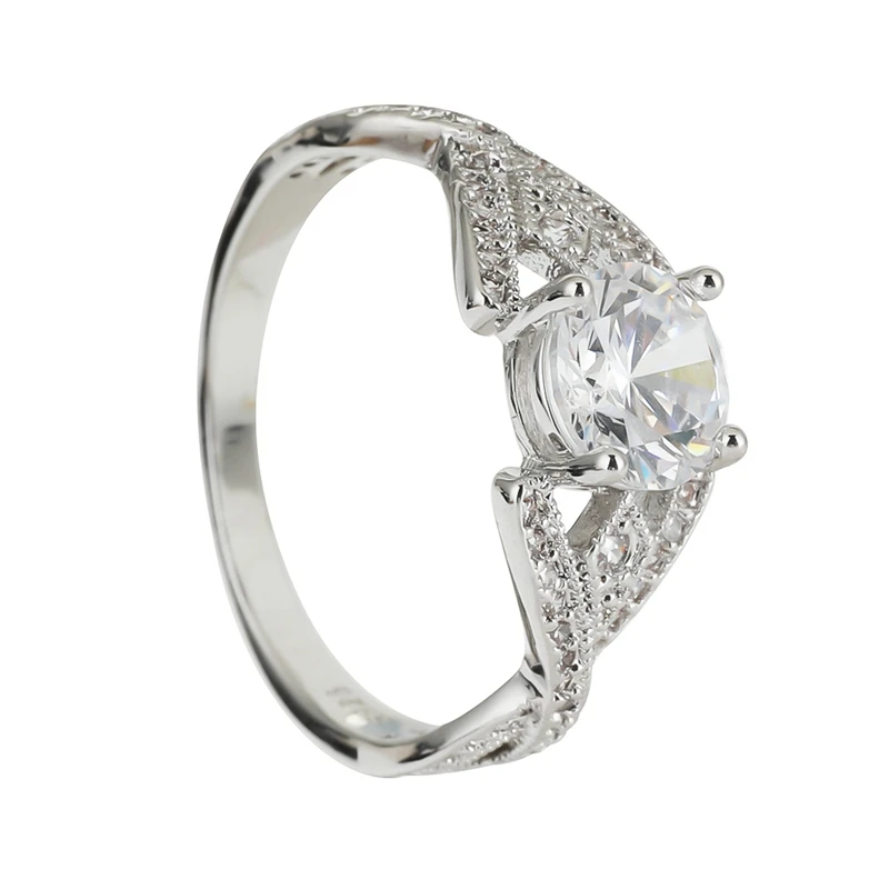 Новое Изысканное серебряное обручальное кольцо с цирконом для женщин Bijoux Anel Femme обручальное кольцо, украшения для бракосочетания подарок
