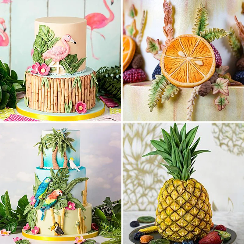 Silicone Molds Large Monstera Leaf Lemon Starfish Seahorse Fish Parrot Flamingo Pineapple Designer Diy Concrete Clay Resin Mould Clay Molds Aliexpress