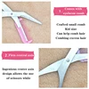 1pcs Eyebrow Trimmer Scissors  Comb Eyelash Hair Scissors Clips Shaping Eyebrow Razor Grooming wenkbrauw trimmer 5 Color ► Photo 3/6