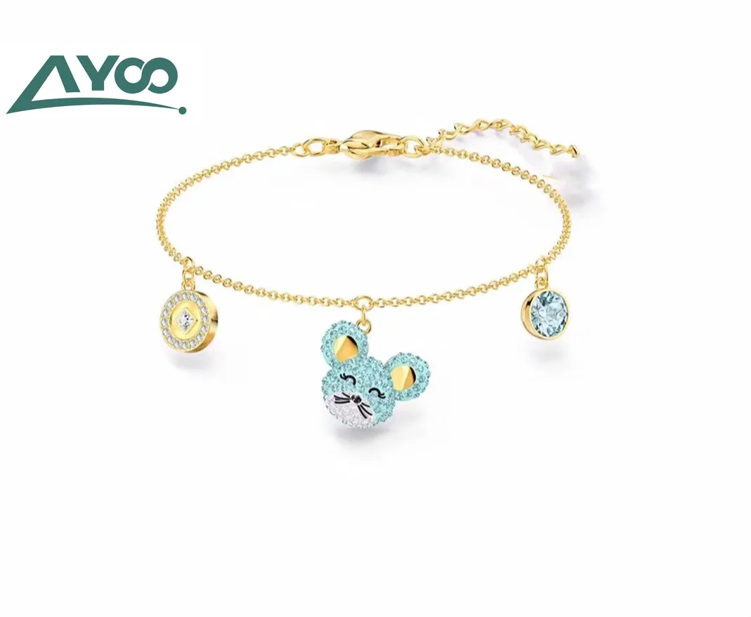 AYoo высокое качество SWA маленький классический милый маленький свежий женский браслет с мышкой