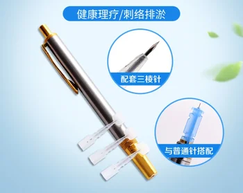 

50 pcs Disposable three edged Needle for Blood Collection Bloodletting Needle with pen Lancet Needle Light Pain