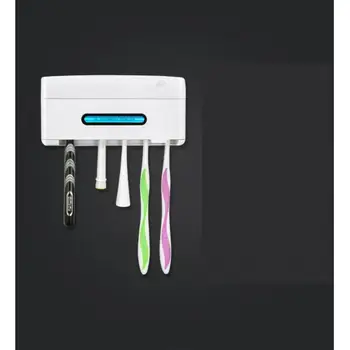 

Smart Induction Uv Light Toothbrush Holder Sterilizer Box Toothbrush Cleaner Wall Mount Ultraviolet Toothbrush Holder Sterilizer