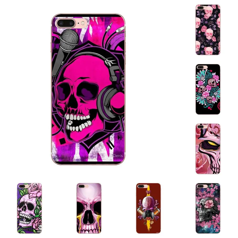 Розовый Skul рисунок ТПУ для Huawei Mate 30 Pro Lite 20s NOVA 6 SE 5 P40 p30 lite Honor V30 20 | Мобильные