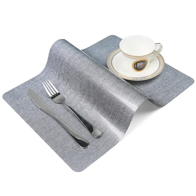 30x45cm PVC Dining Table Placemat Europe Style Kitchen Tool Tableware Pad Coaster Coffee Tea Place Mat Waterproof Lunching Mat