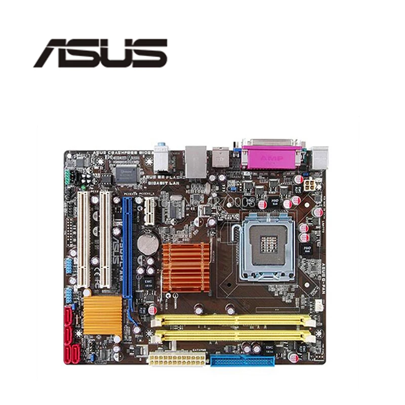 Материнская плата LGA775 для ASUS оригинальная б/у настольного ПК G41 775 DDR2 USB2.0 SATA2 |
