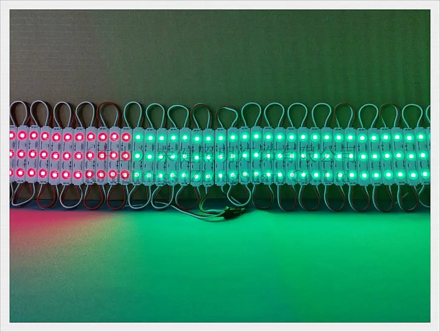 LED module WS 2811 pixel module light for sign letter with lens SMD 5050 RGB DC12V 3 led 0.72W WS2811 UCS1903 SM16703 compatible