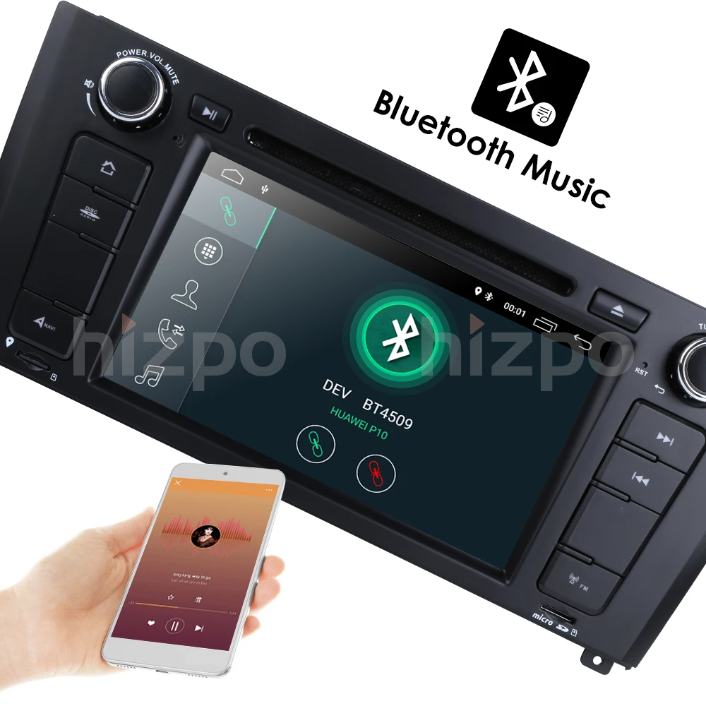 Cheap 2GRam16G ROM 1Din car autoradio gps Android 9.0 dvd-speler Voor for BMW 1 Serie E81 E82 E87 E88 I20 2004-2011navigation BT Wifi 13