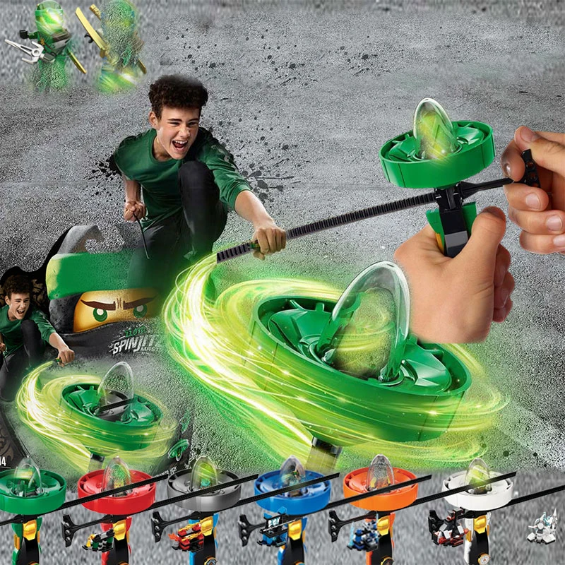 

Super heroes Spinning Flying Ninja Zane Cole Lloyd Action Figures Building Toys For Children Gifts