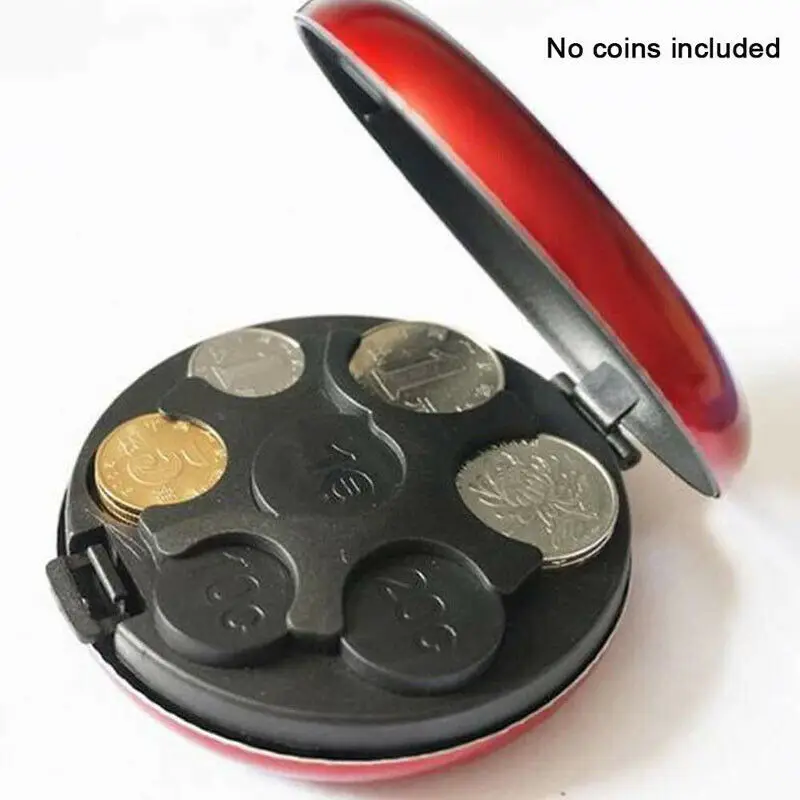 Алюминиевый евро чехол для монет, Диспенсер, держатель, кошелек, держатель, гаджет для монет, монета, художественная коллекция, 1 шт