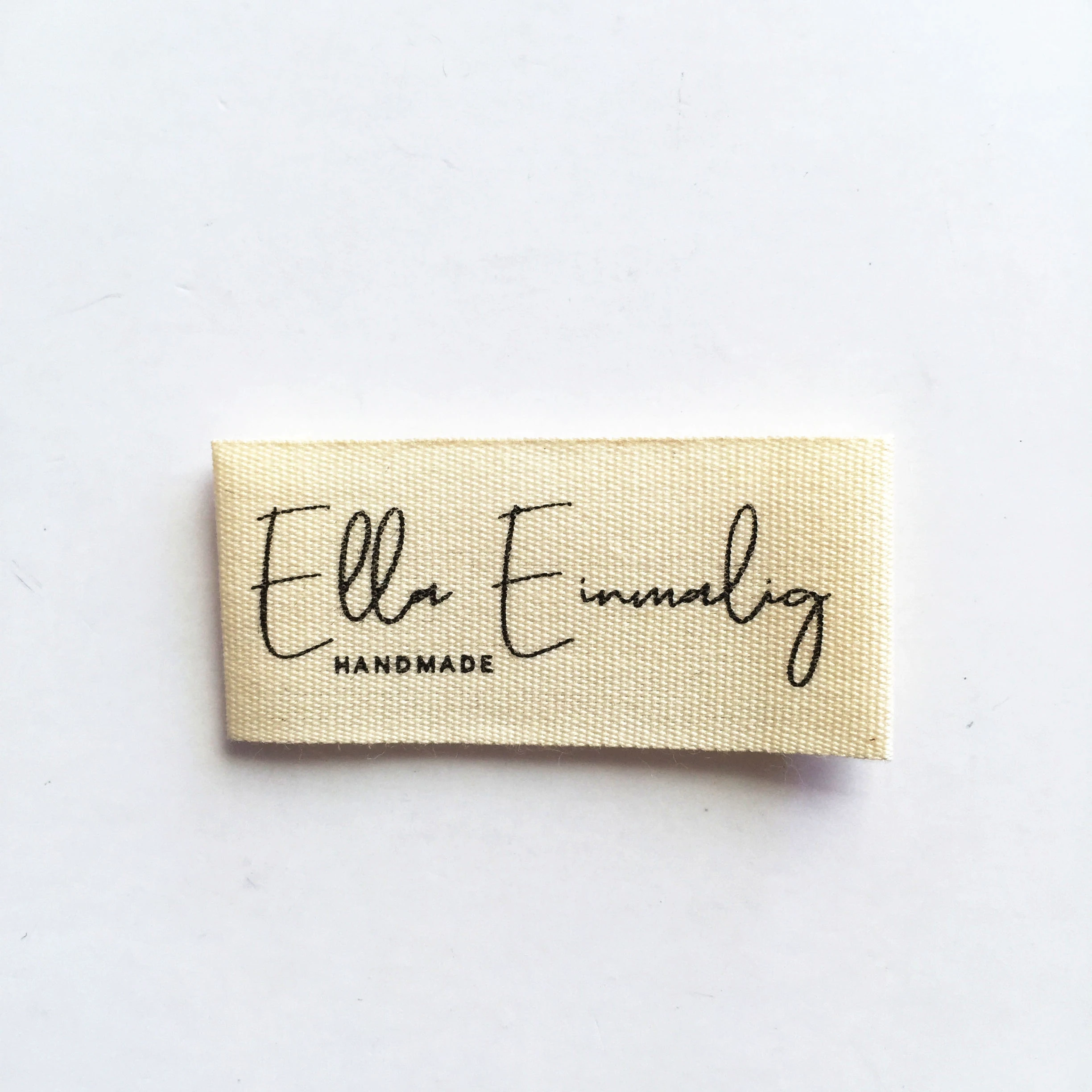 Eco-Friendly Printed Cotton Label Logo Garment Tags For Clothes