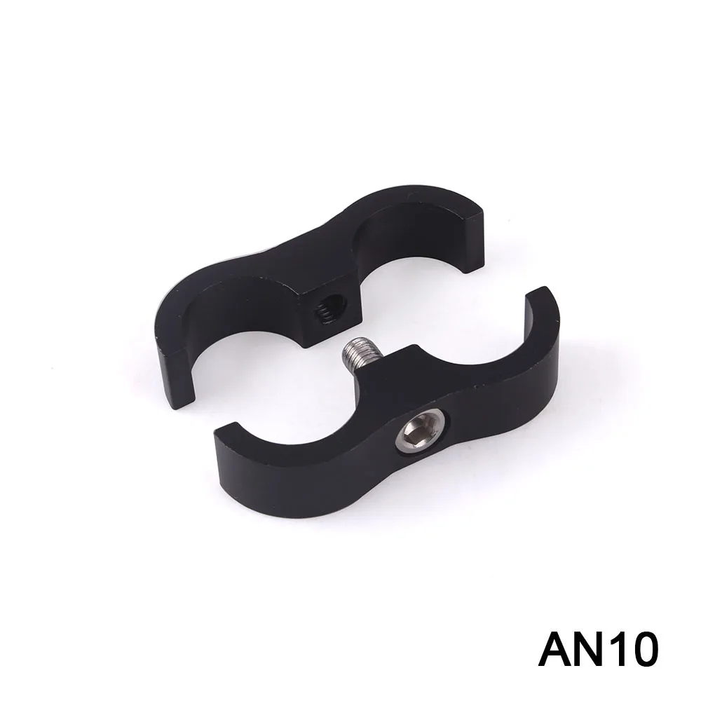 RASTP-4Pcs 20mm Billet AN10 Fuel Hose Tube Seprator Divider Clamp aluminum line separator RS-HR013-4pcs-AN10