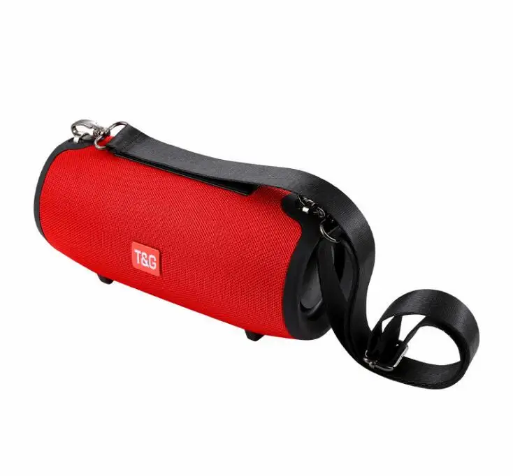 red TG125 Bluetooth динамик Портативная звуковая колонка музыкальный плеер динамик s Колонка бум коробка с FM радио Aux TF сабвуфер - Цвет: red