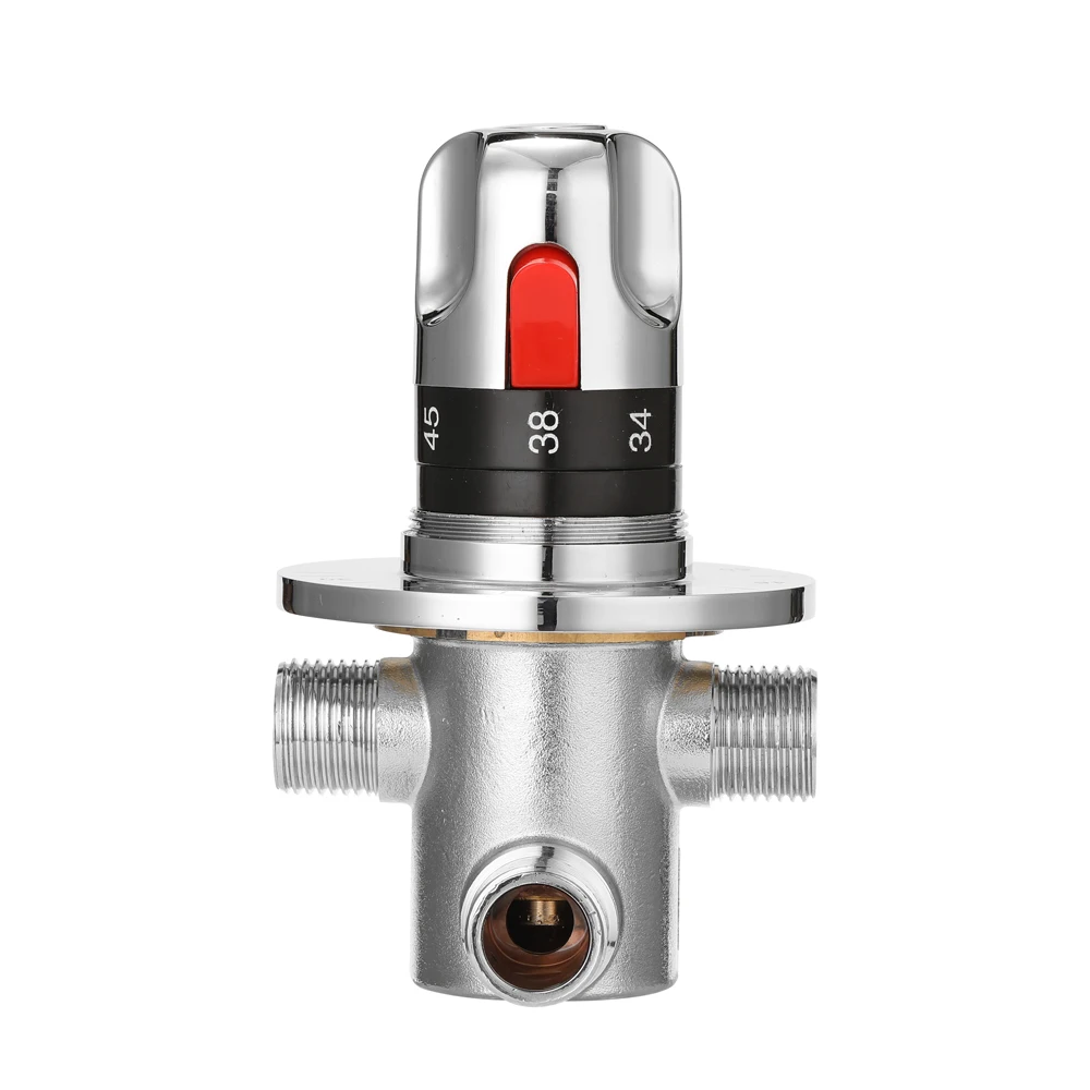 Регулируемый клапан контроля температуры горячей/холодной воды термостатический смесительный клапан латунный Смеситель для воды для домашнего водонагревателя