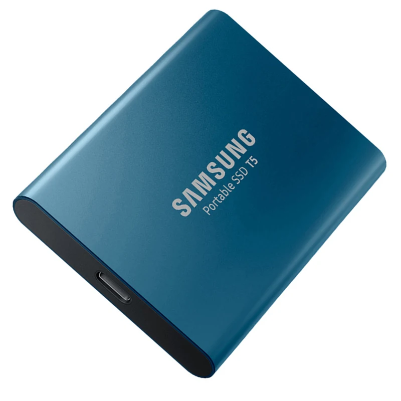 Samsung Внешний SSD T5 250gb 500gb Портативный SSD 1 ТБ твердотельный накопитель USB 3,1 Gen2 жесткий диск Hdd диско Дуро ssd для ПК - Цвет: Blue