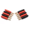 10pcs/lot 2mm/4mm Red+Black Gold Plated Wire Solder Type Male Banana Plug Connecter ► Photo 2/6