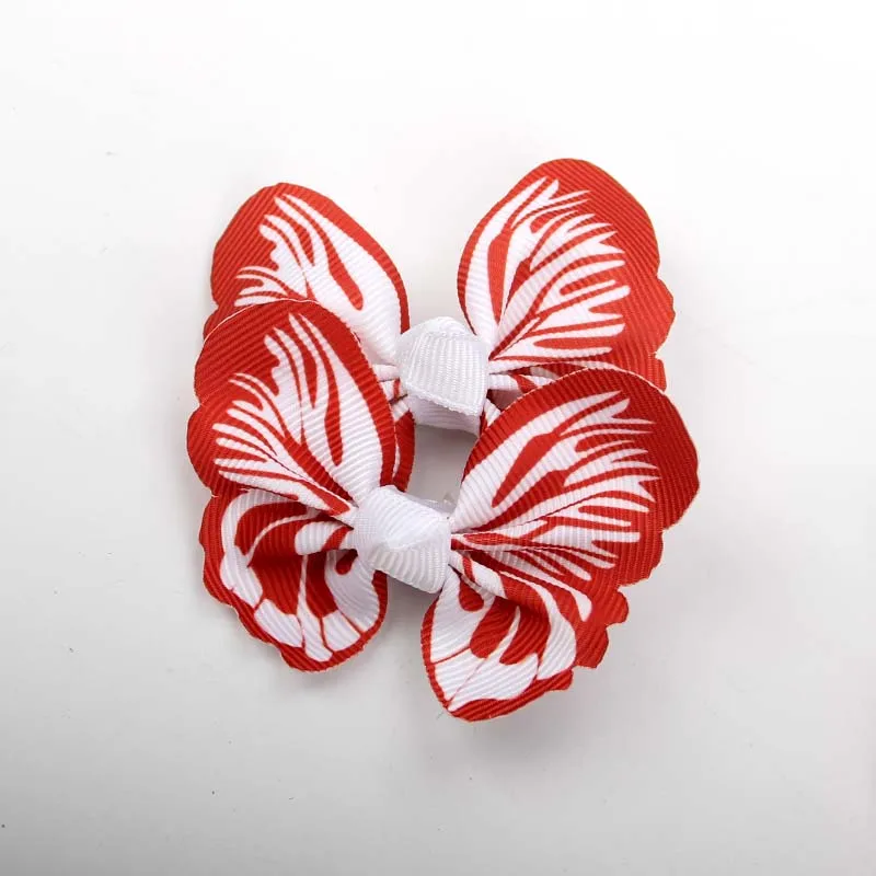 40 шт. Милые 3D Бабочка Grosgrain заколка для волос заколка Аллигатор заколка для волос бант аксессуары для волос