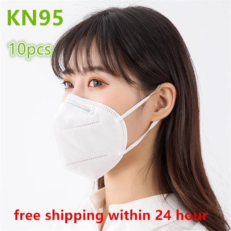

10PCS KN95 5 Layers Mask Antivirus Flu Anti Infection KN95 Masks Particulate Respirator PM2.5 Protective Safety N95 Face Mask
