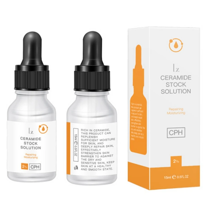 Горячая Ceramide сыворотка увлажняющий замок вода затягивает кожу гладкие тонкие линии анти-сушки лица эфирные жидкости