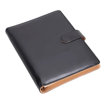 

1pc Notebook Loose Leaf Black Soft Comfortable A5 Business Notepad Business Notebook Notepad Office Notebook for Businessman